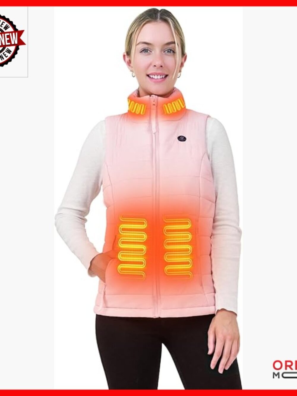 Heated Vest with Rechargeable Battery, Lightweight Winter Outerwear